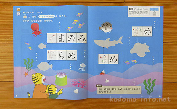 こどもちゃれんじのダイレクトメールに入っている体験教材