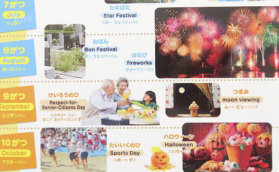 にほんごえいごはじめてのずかんの中身