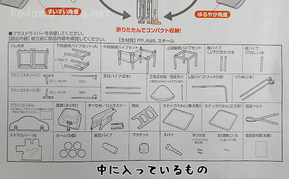 プレミアムキッズパークの中身